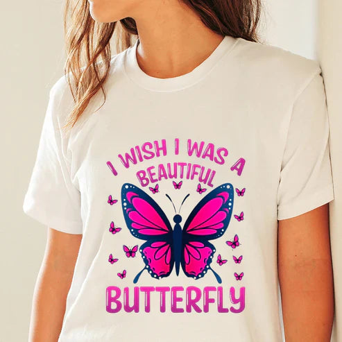 Bright Butterfly T-Shirt For Those Who Dream in Color and Wings
