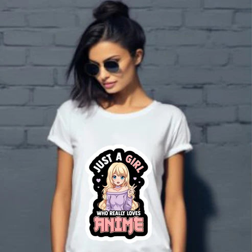 For the True Fan Girl Just a Girl Who Really Loves Anime T-Shirt
