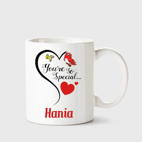 Customized Gift Mug for His/ Her – You're So Special with Name