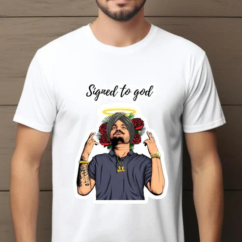 Sidhu Moose Wala  Signed to God Remembered by Millions Feared by None T-Shirt