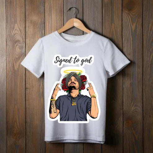 Sidhu Moose Wala  Signed to God Remembered by Millions Feared by None T-Shirt