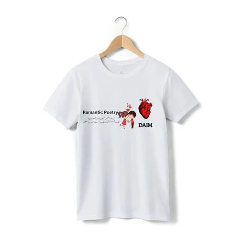 Romantic Poetry T-Shirt – Heartfelt Design for Poetry Lovers