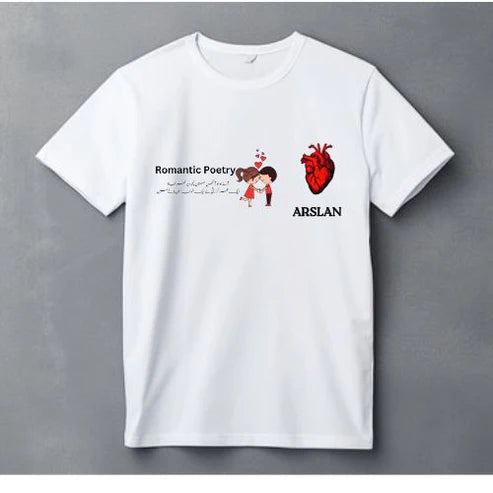 Romantic Poetry T-Shirt – Heartfelt Design for Poetry Lovers