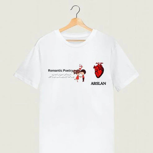 Romantic Poetry T-Shirt – Heartfelt Design for Poetry Lovers